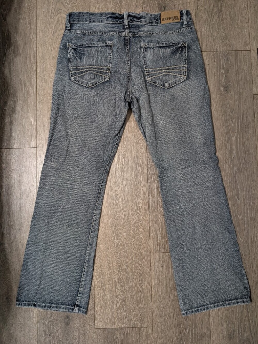 Bundle Of 2 Men's Express Jeans•Loose Stretch & Slim•Low Rise/Boot Cut•34x30👖👖 - Picture 4 of 15